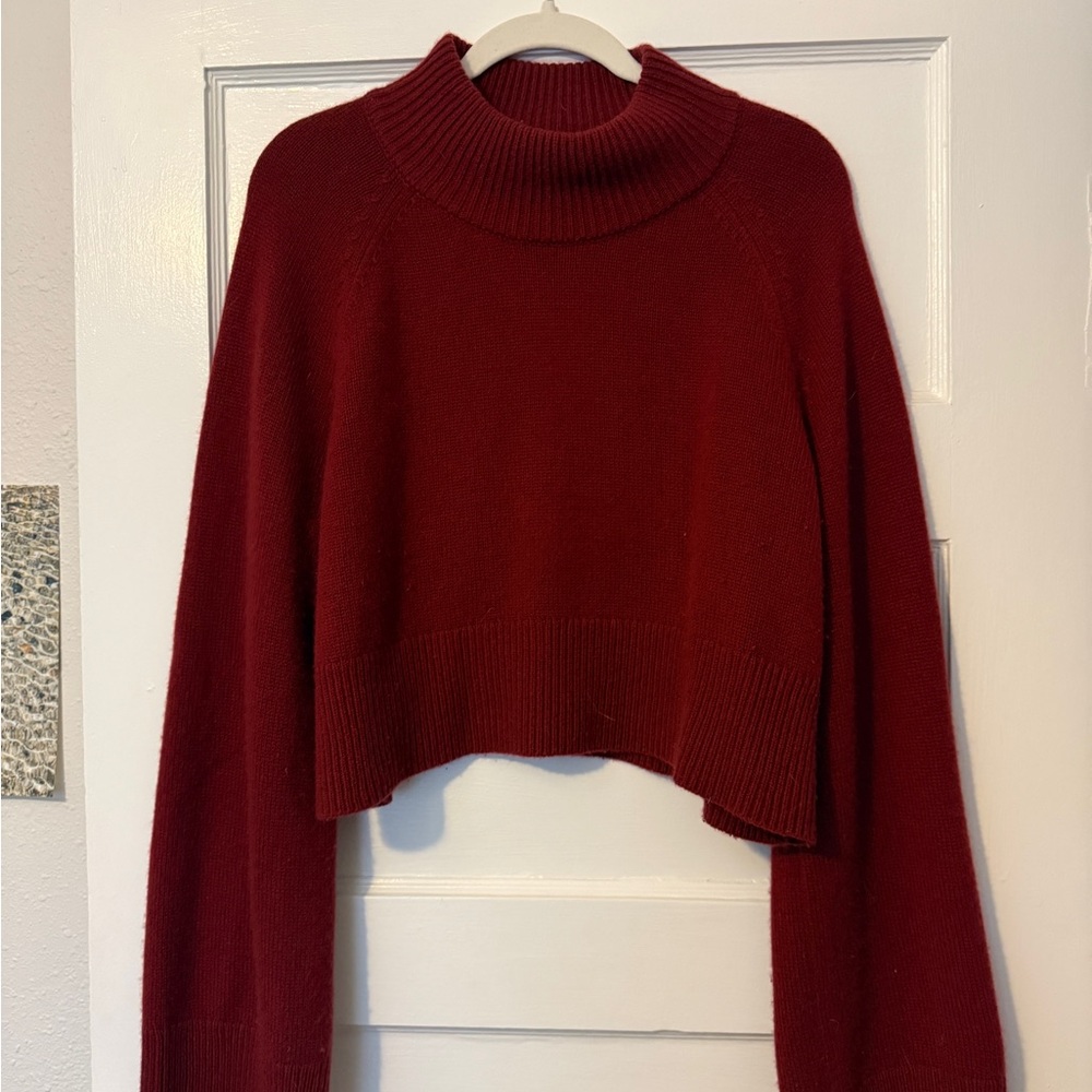 Reformation Red Turtleneck Sweater